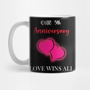 5th Couple Anniversary Gift Mug
